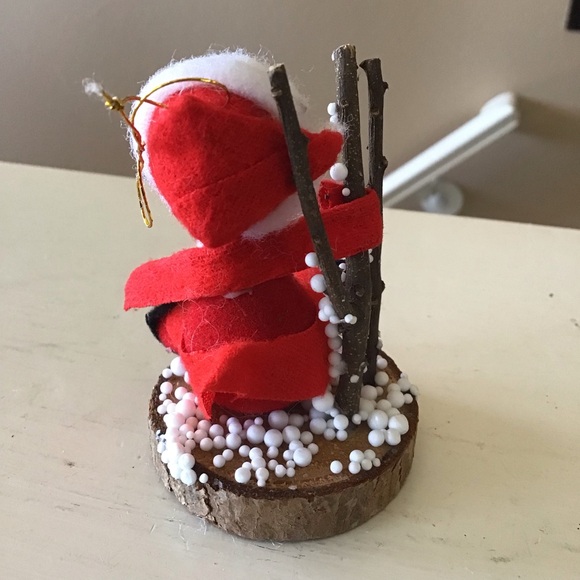 Antique Felt Mrs Claus Tree Ornament - Picture 3 of 5